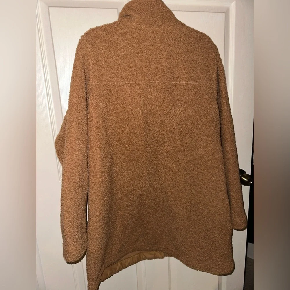 Columbia Women's hidden ridge fleece Sherpa Brown Teddy Jacket XL winter fall